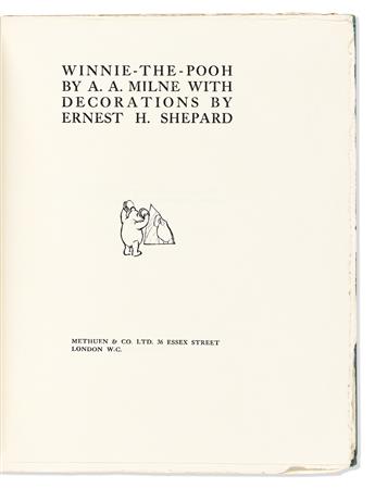 Milne, A.A. (1882-1956) Winnie-the-Pooh.